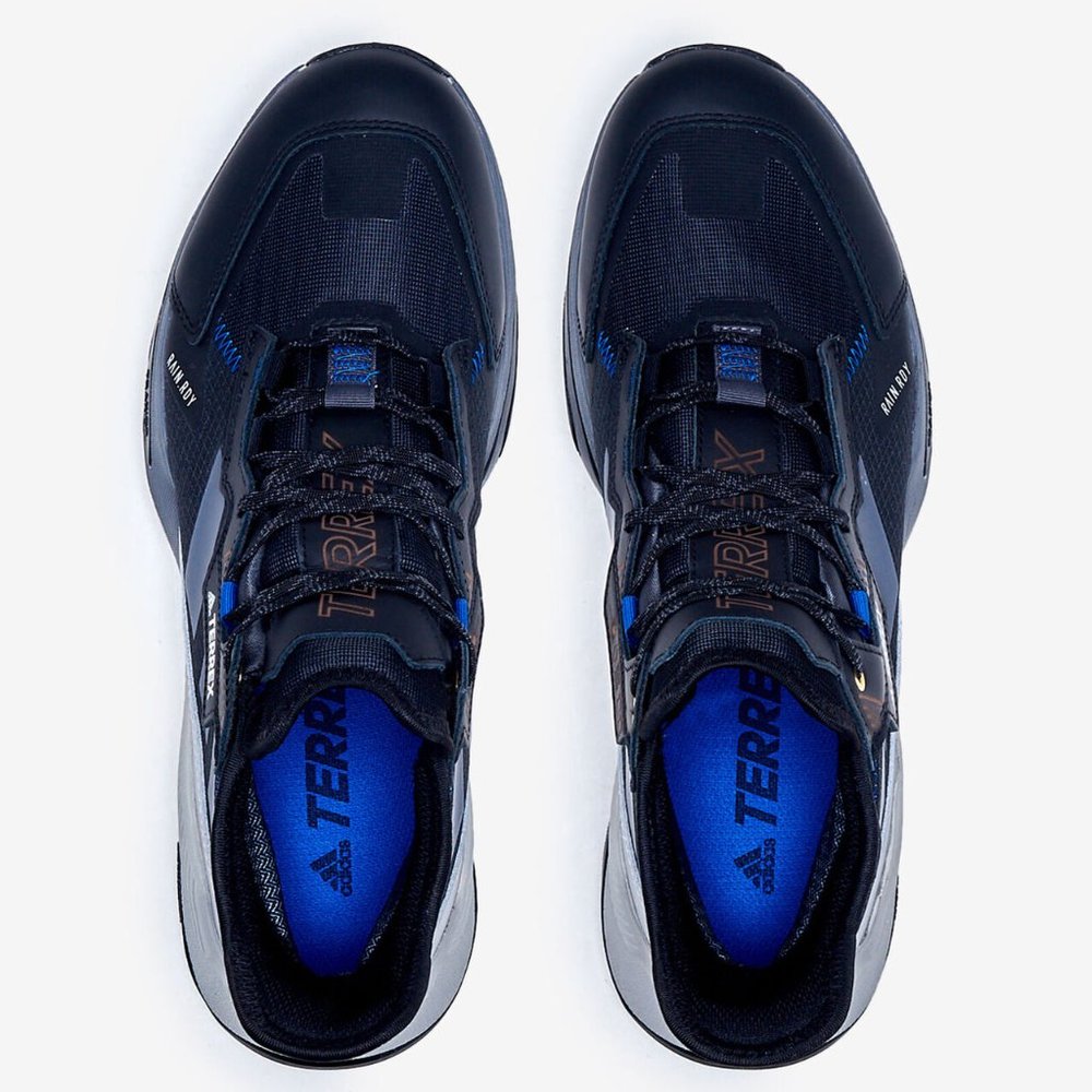 New Adidas Terrex Hyperblue Mid Shoes in Black/Royal Hiking Shoes (For Men) - Picture 4 of 4